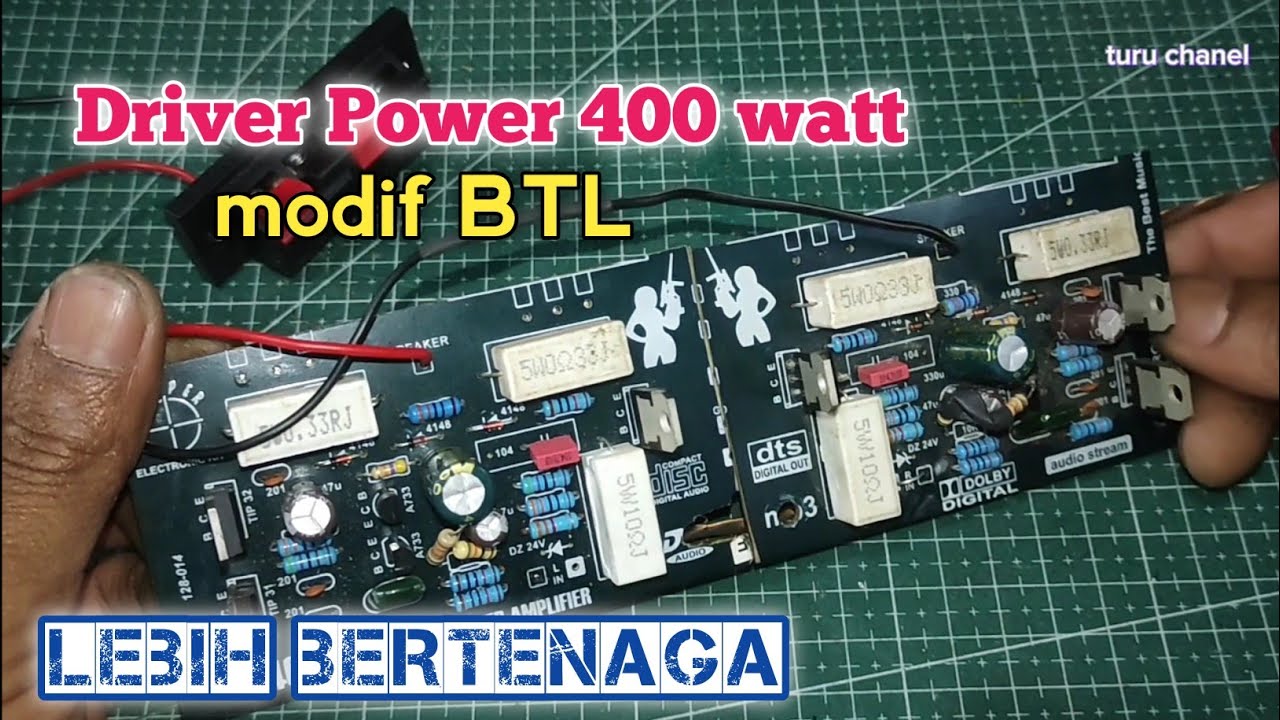 Cara mem BTL Driver Power 400 Watt || SANKEN 400 WATT