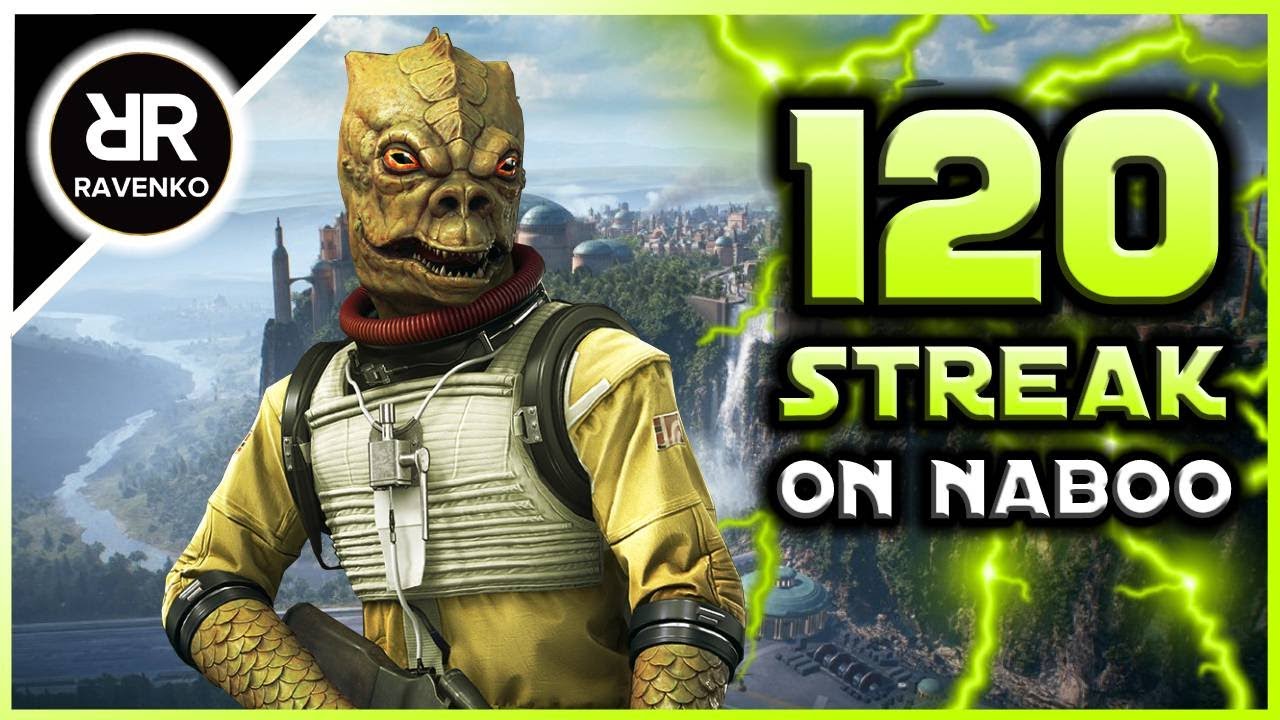 120 Bossk Killstreak on Naboo (Star Wars Battlefront 2 - Galactic Assault)
