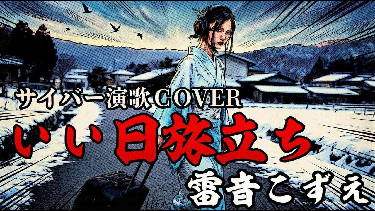 「いい日旅立ち」をAI演歌歌手・雷音こずえが歌ってみた　#サイバー演歌