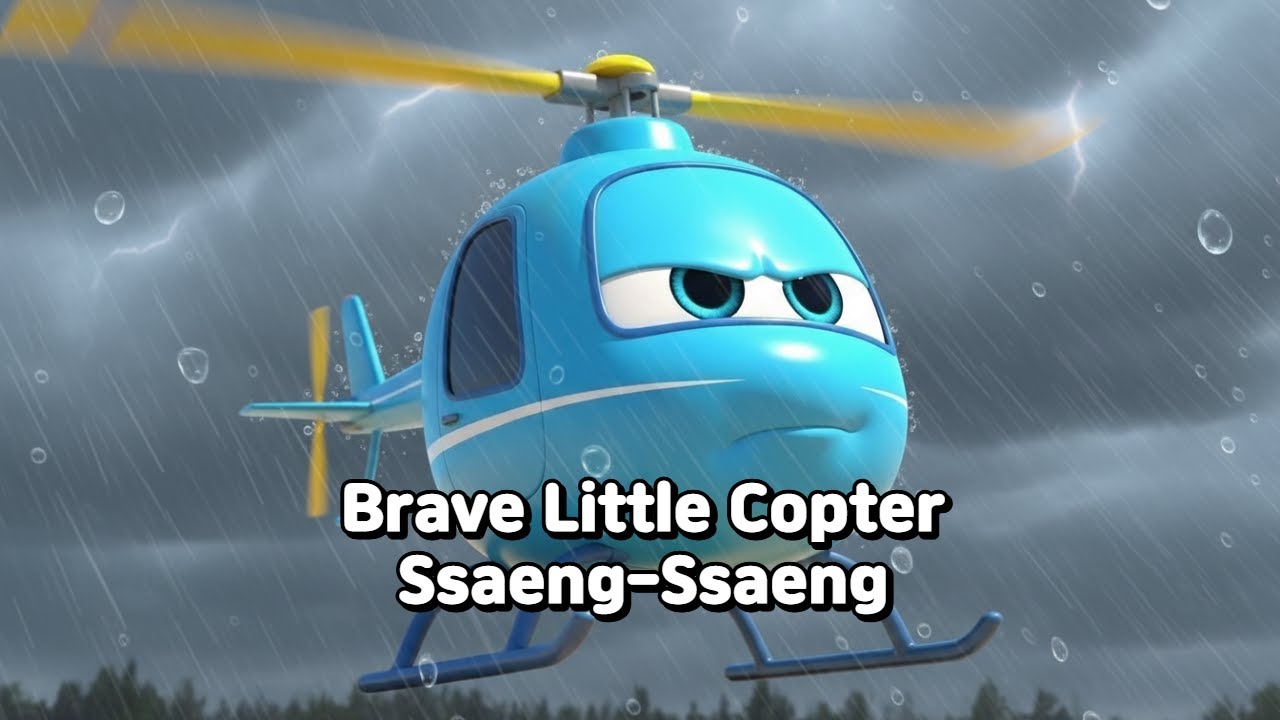 🚁 Brave Little Copter's Sky Adventure! | Never Give Up! Courageous Kids Song & Animation