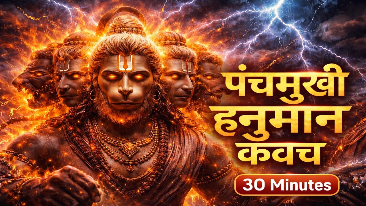 पंचमुखी हनुमान गर्जना कवच | 30 Minutes Aggressive Divine Protection | Hanuman Power