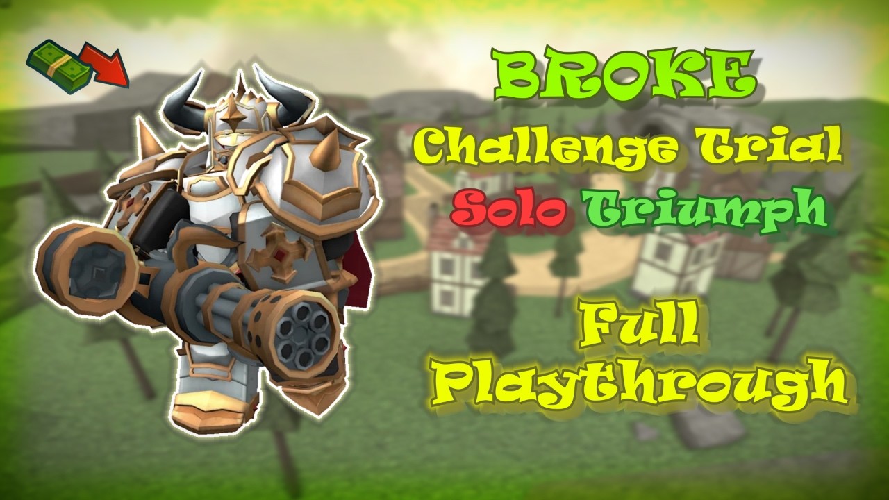 Roblox - Tower Defense Simulator | Broke Trial SOLO Triumph
