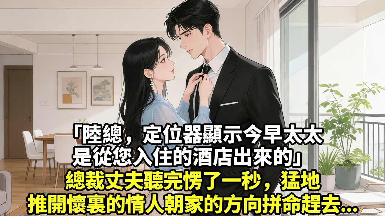 「陸總，定位器顯示今早太太是從您入住的酒店出來的」總裁丈夫聽完愣了一秒猛地推開懷裏的情人朝家的方向拼命趕去...#現實情感#豪門言情#為人處世#大女主