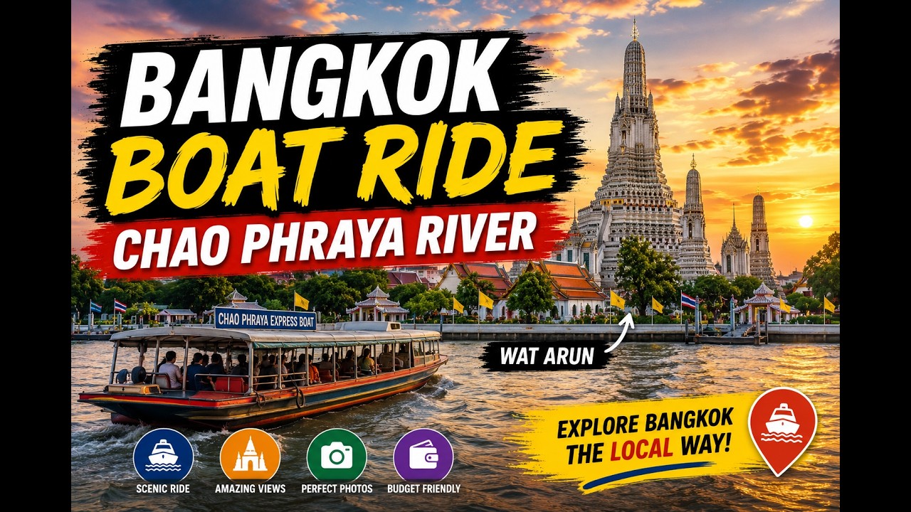 BANGKOK BOAT RIDE | CHAO PHRAYA RIVER #solo #vlogs #vlog