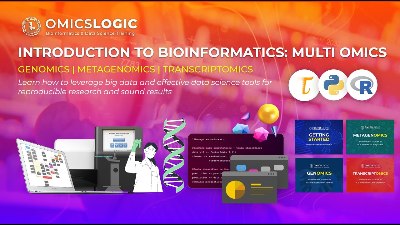 Introduction to Multi-Omics: Genomics, Metagenomics, Transcriptomics: Data Prep to Interpretation