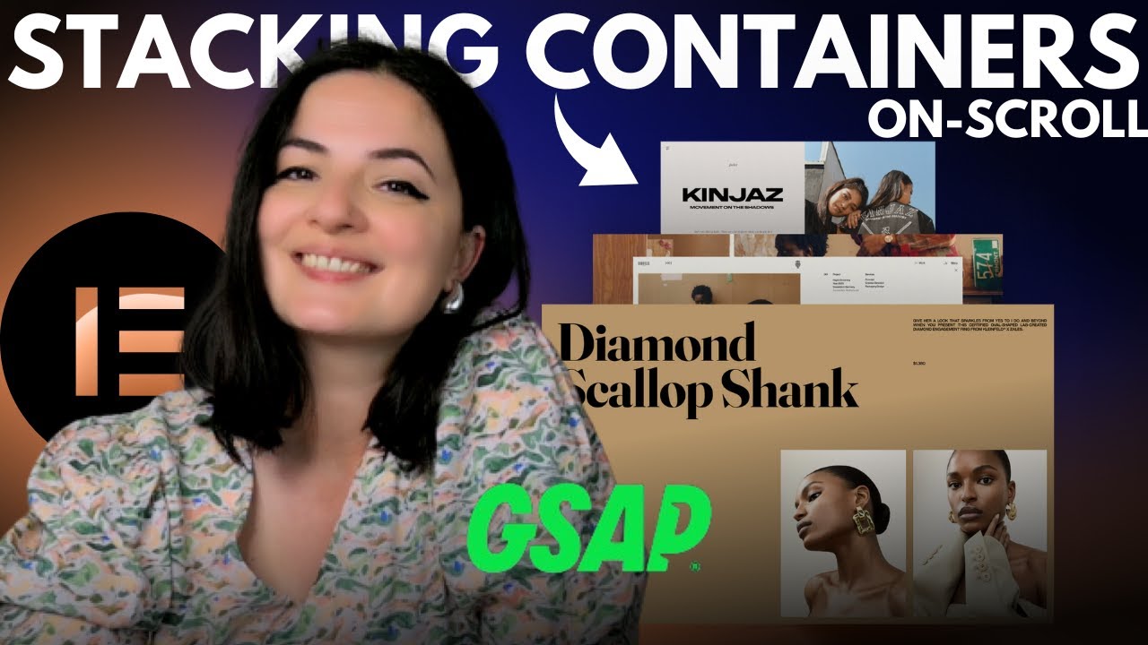 GSAP STACKING CONTAINERS — Elementor Wordpress Tutorial Flex Container