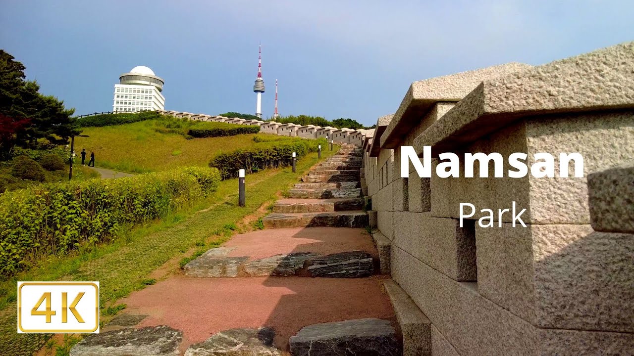 Afternoon Walk at Namsan Park, well-known for its hiking trails and beautiful nature scenery
