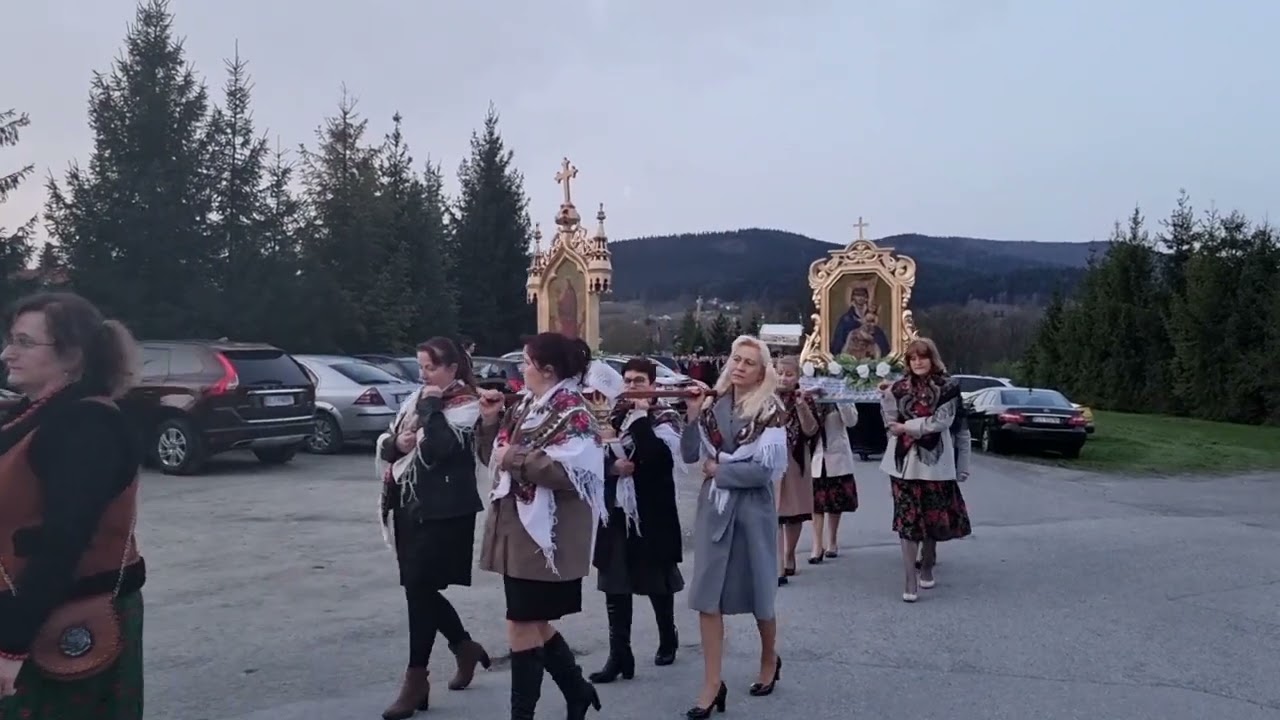 Procesja Rezurekcyjna 2024 (fragmenty) - Parafia Tymbark