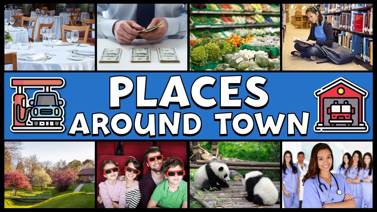 PASO 33 - PRINCIPIANTES: LUGARES DE LA CIUDAD EN INGLÉS | PLACES AROUND TOWN