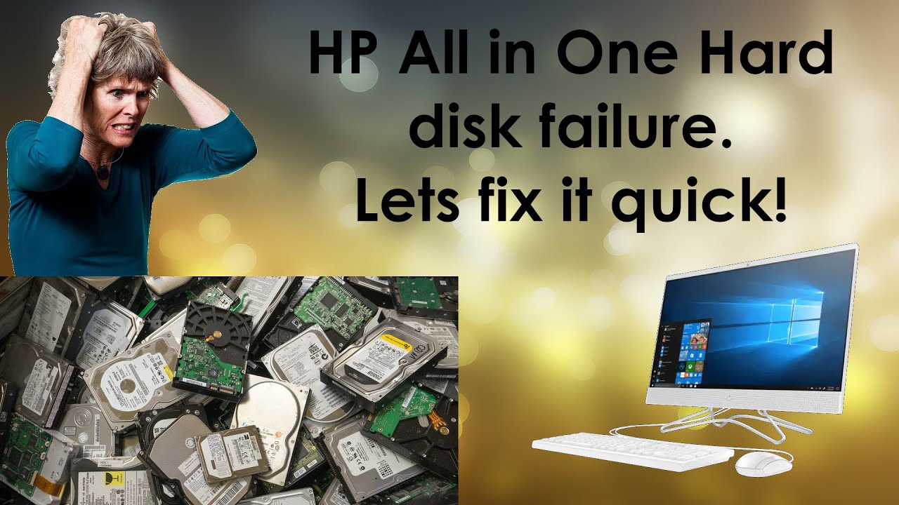 Неисправность жесткого диска HP All in One и замена его на быстрый SSD