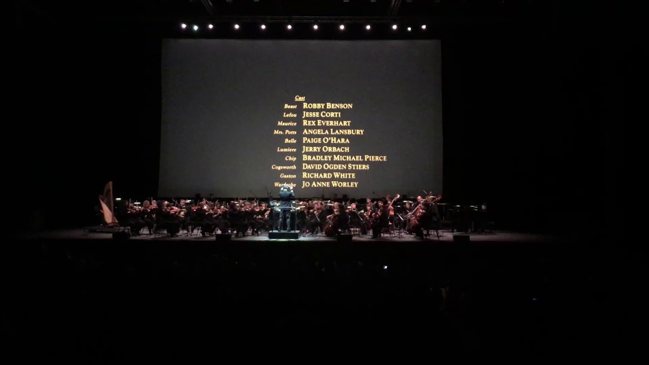 générique de fin - cine concert La Belle et La Bête - Dijon - 2 novembre 2019