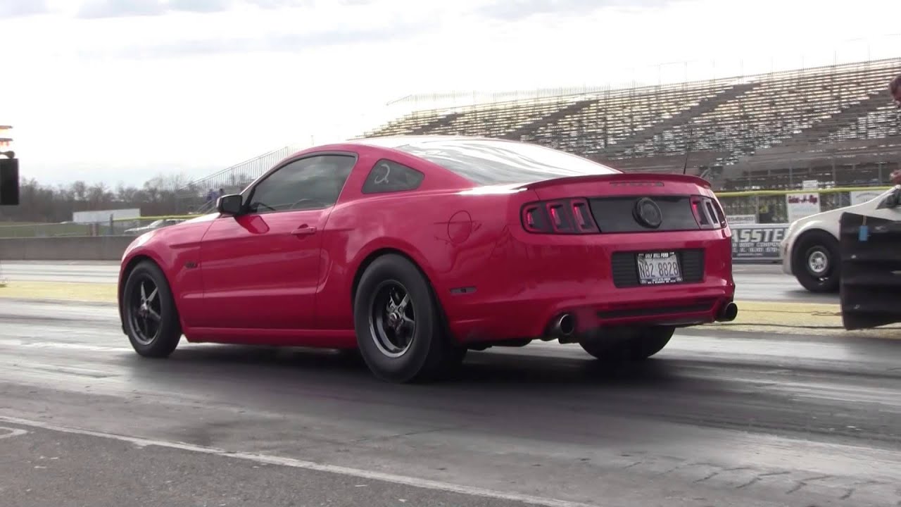 2013 Mustang GT 100 Shot Nitrous Run - 10.56!