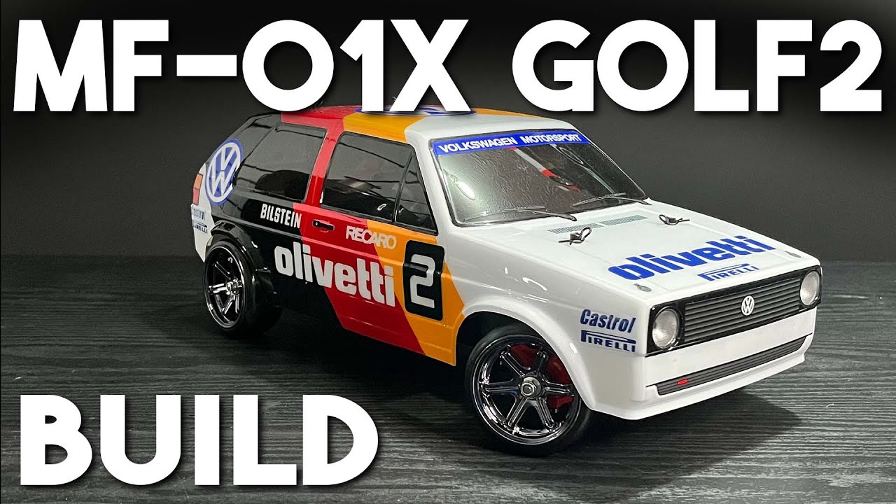MF-01XのゴルフⅡをカスタムカラーで作る！　Tamiya MF 01X chassis Volks Wagen Golf 2 build