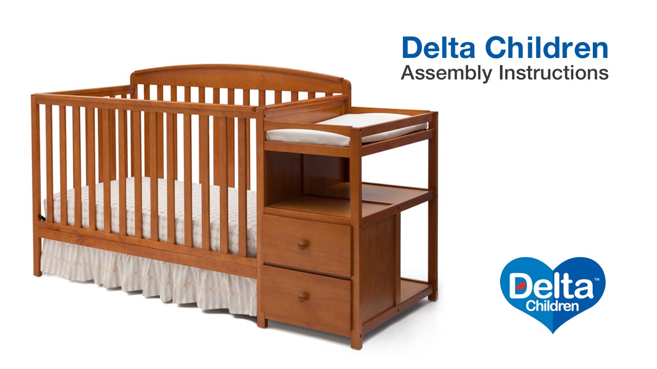 Delta Children Royal 4-in-1 Crib 'N' Changer Assembly Video