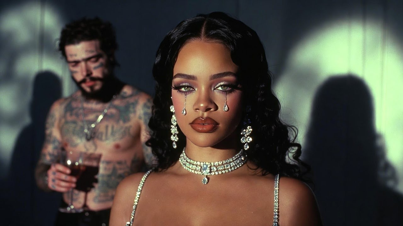 Rihanna ft  Post malone   Designer Tears (Lyrics Video)