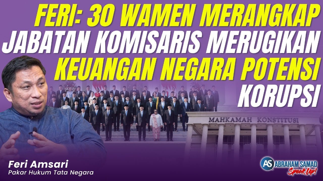 Feri Amsari: 30 Wamen Merangkap Jabatan Komisaris Merugikan Keuangan Negara Berpotensi Korupsi