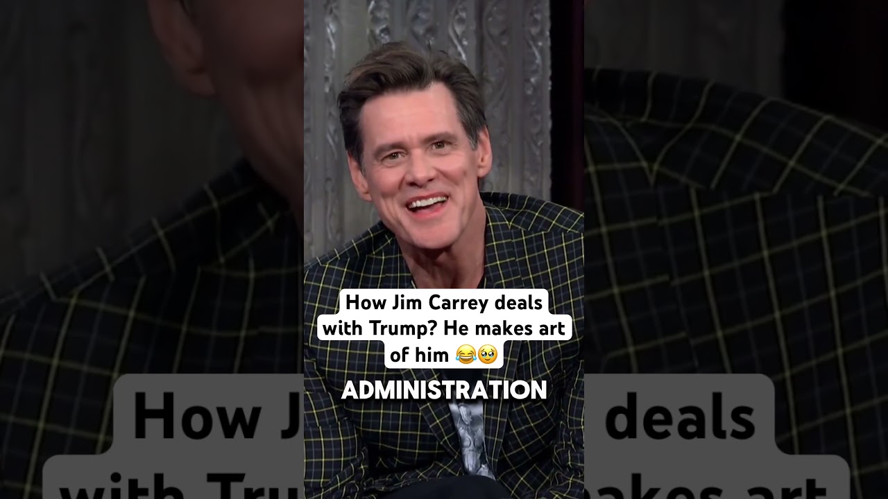 Jim Carrey makes art of Trump CLOWNING him #jimcarrey #trump #democrats