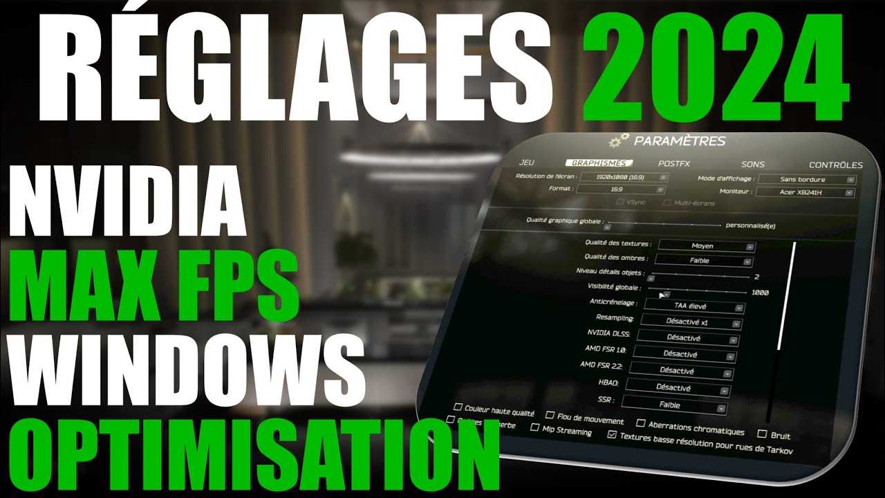 GAGNEZ des FPS sur TARKOV ! Meilleurs Réglages/Paramètres Graphiques/Optimisations | Tarkov/Arena Fr