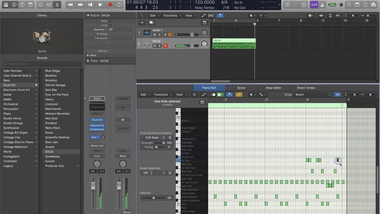 Creating Drum Fills with MIDI Drums in Logic Pro X
