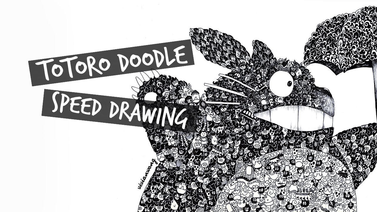 Totoro Doodle Speed Drawing | Vivian Wong