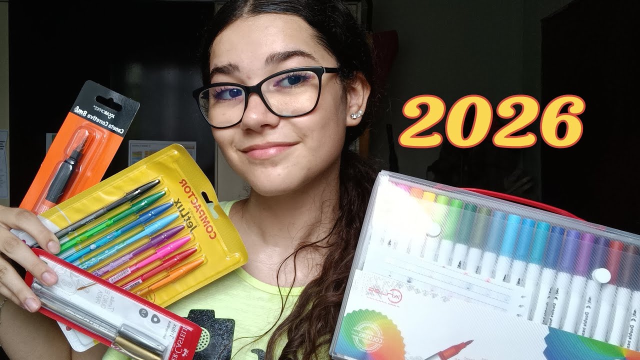 MEU MATERIAL ESCOLAR de 2026!!📚