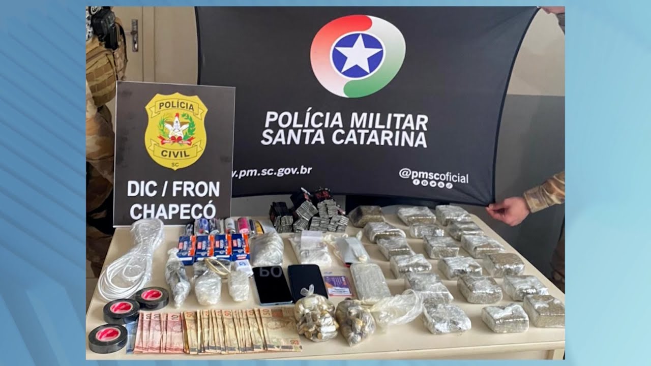 Agente prisional é preso suspeito de levar drogas para detentos em Chapecó