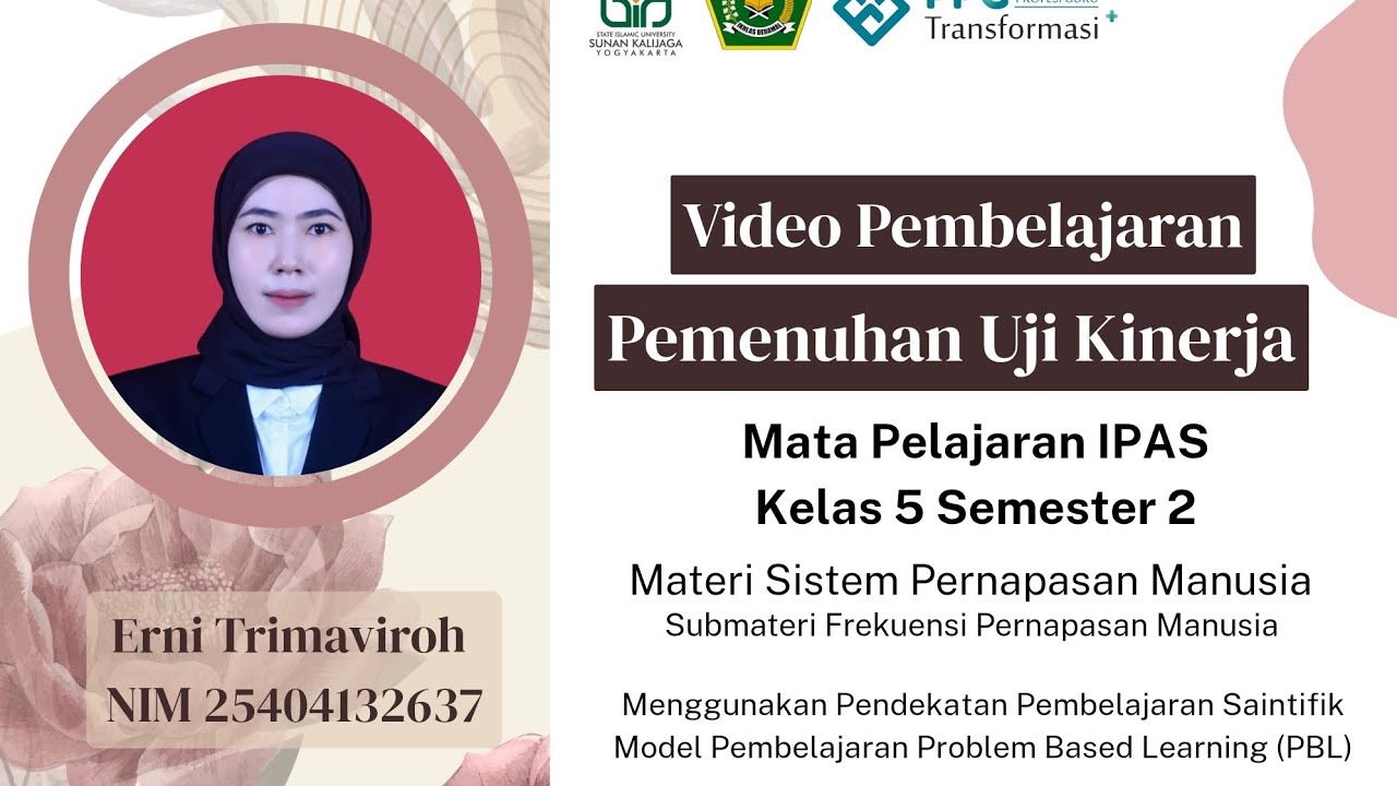 Video Pembelajaran Pemenuhan Tugas UKIN PPG DALJAB Batch 4 dengan Model Pembelajaran PBL 