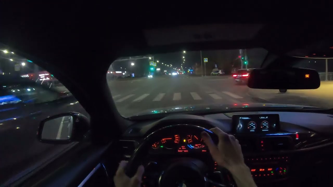 Stage 2 BMW f30 340i POV driving with exhaust mic