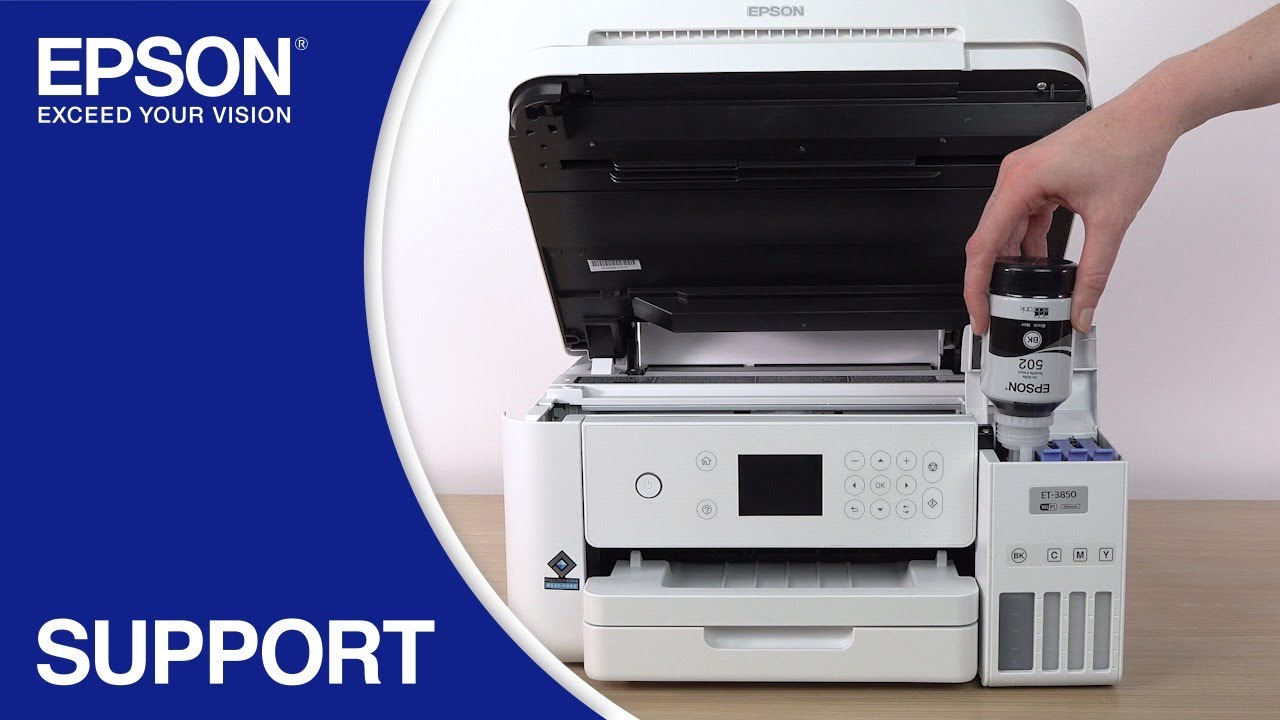 Epson EcoTank ET-3850 | Filling the Ink Tanks
