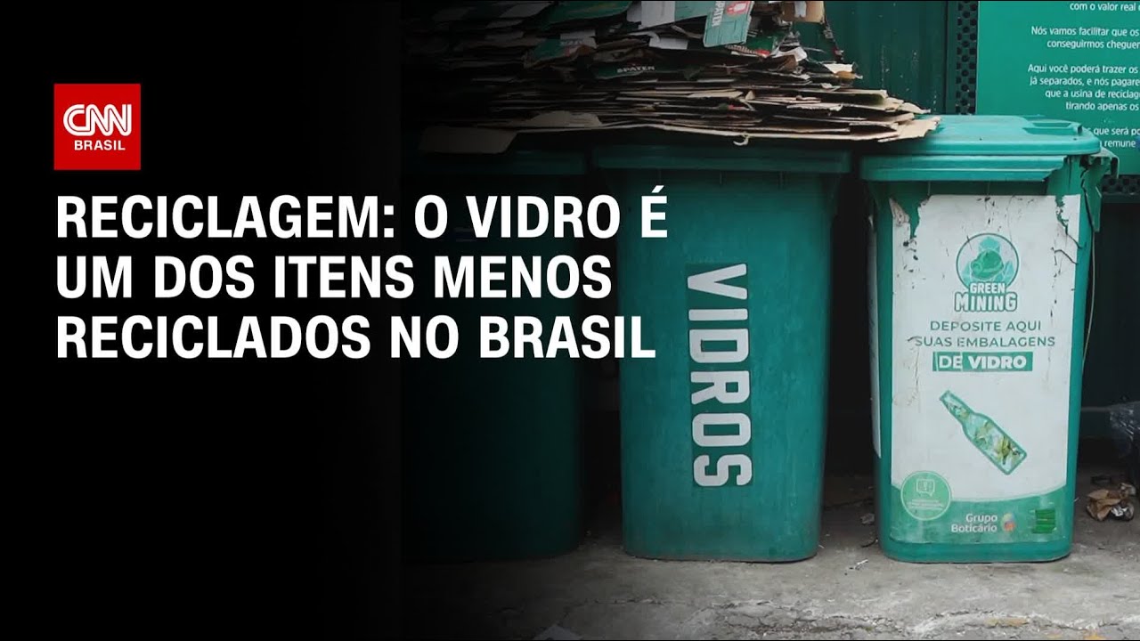 Reciclagem: O vidro é um dos itens menos reciclados no Brasil | CNN PrimeTime