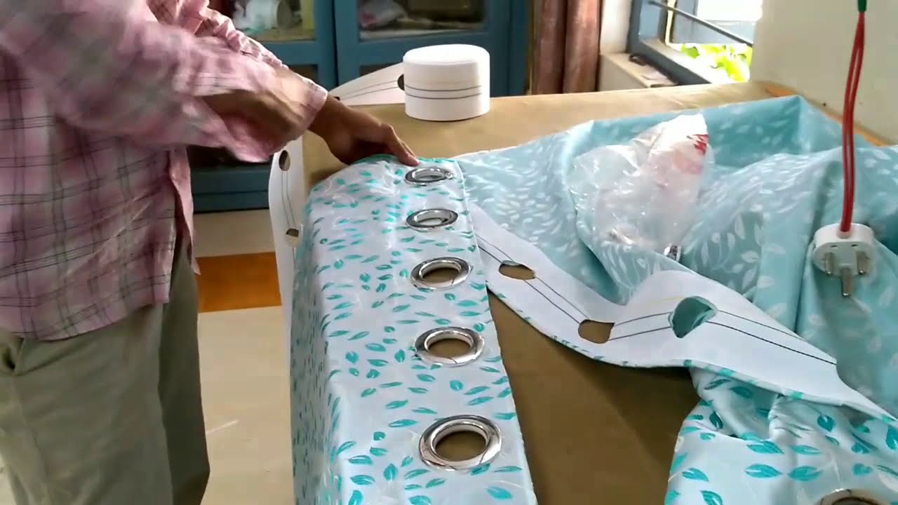 curtains sttiching easy way,how to make eyelet cartons डिजाइनर पर्दे सिलाई करें घर पर ही