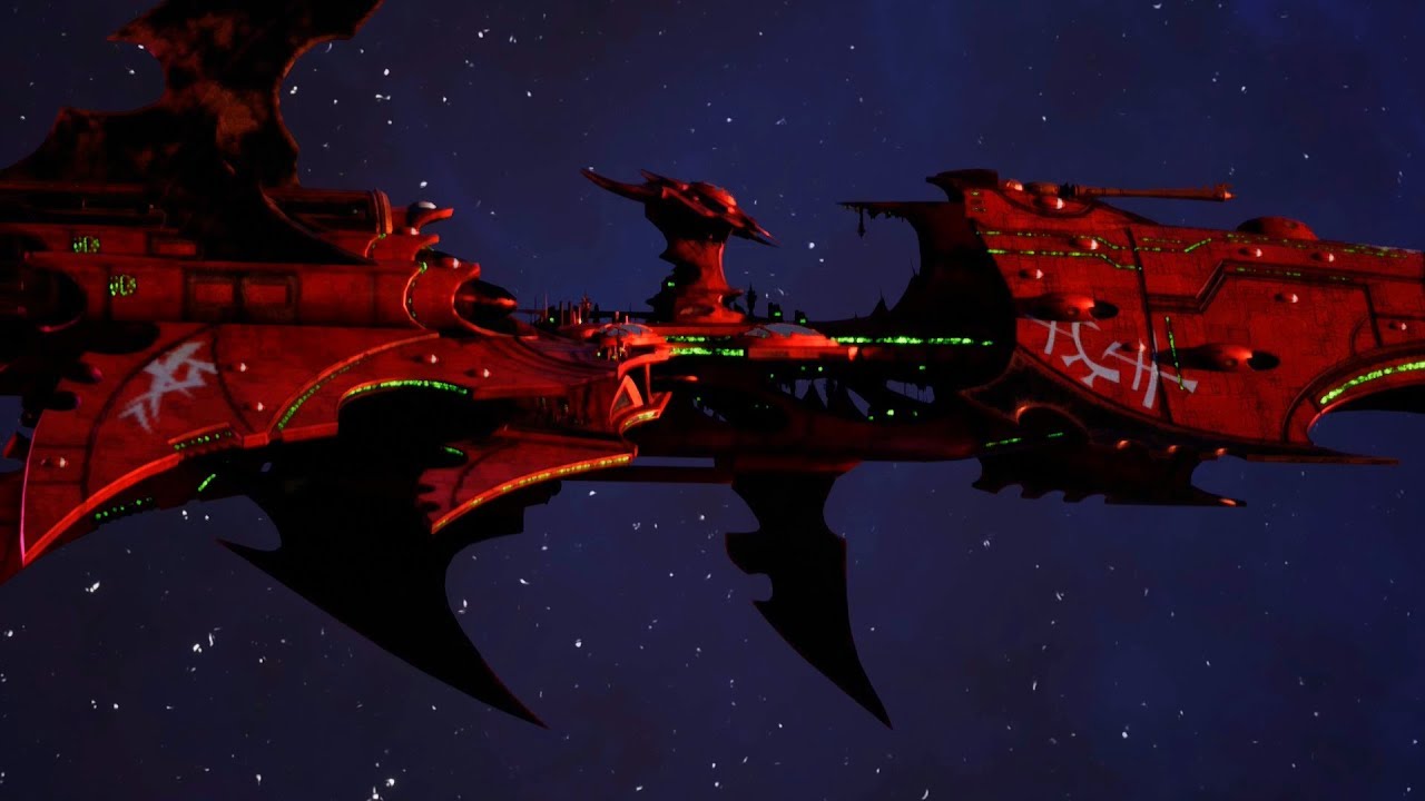 Dark Eldar vs Imperial Navy! - Massive Battle, Skirmish Gameplay, Battlefleet Gothic Armada 2