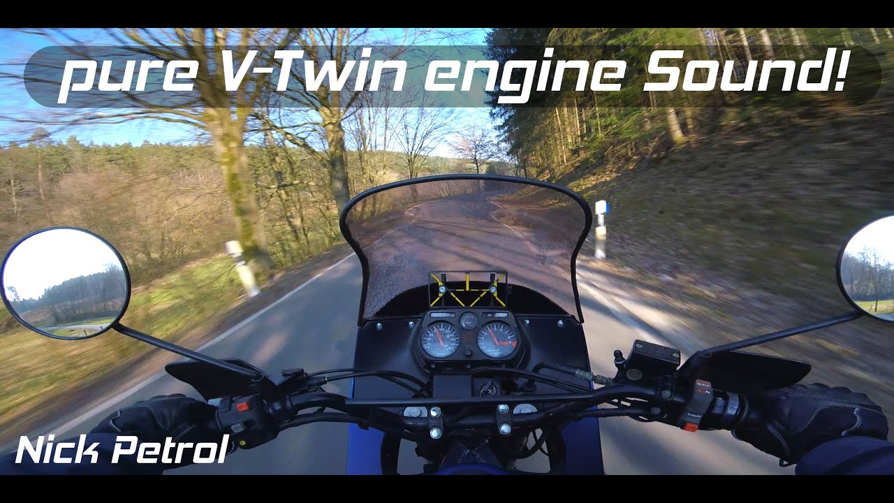 Pure V-Twin Engine Sound - Onboard POV Transalp #07