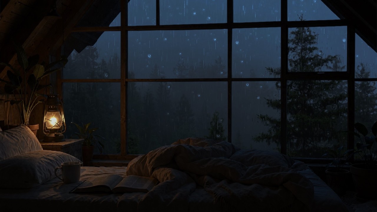 No reminders, no alarm clock, fell asleep in the heavy rain by the window