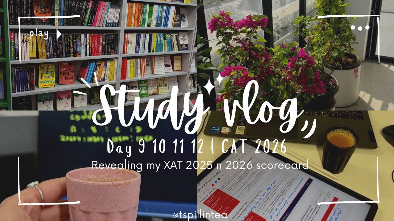 XLRI Call Updates | Revealing my XAT Scores | Day 9-12 of CAT + CFA prep 