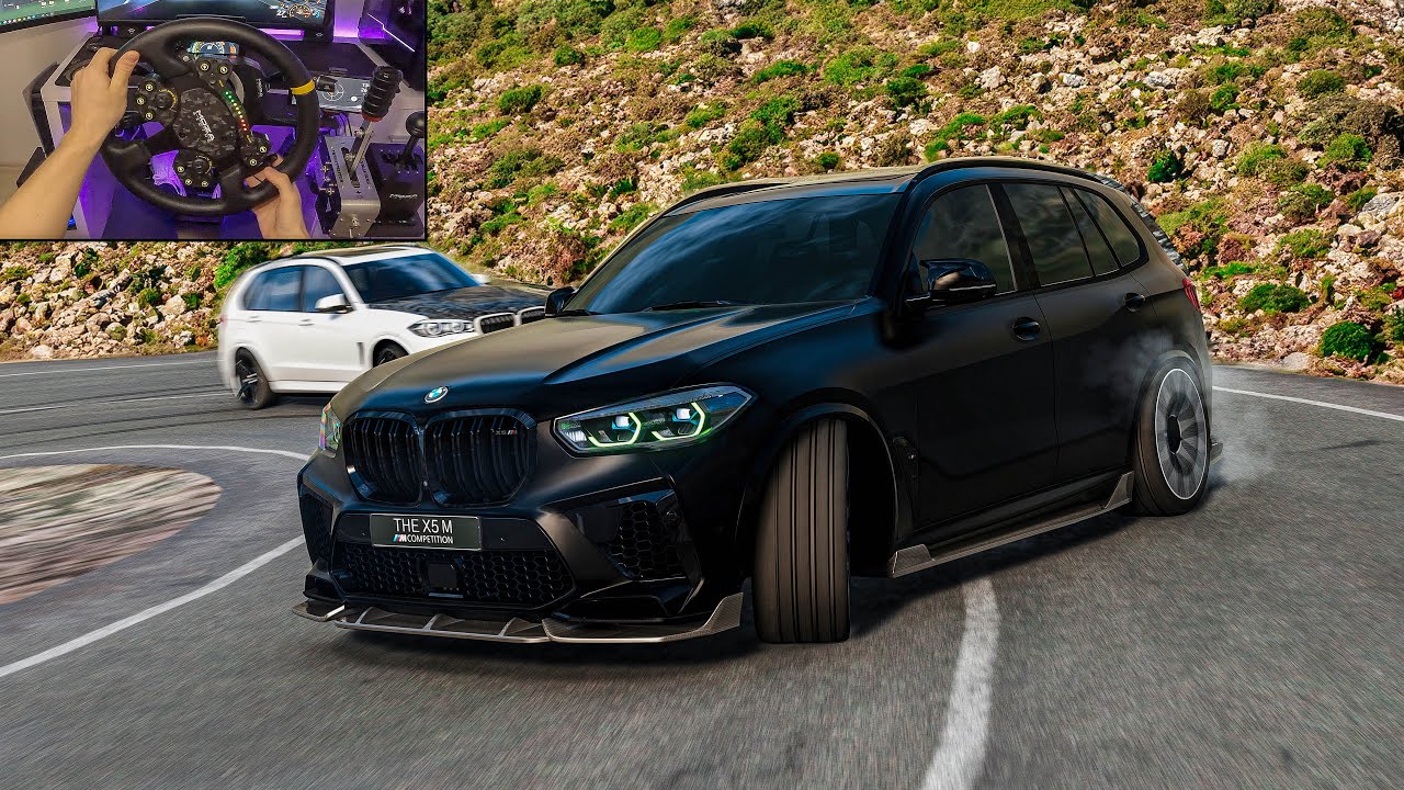 BMW X5M F95 Competition & BMW X5M F85 at Transfagarasan - Assetto Corsa | Moza R16