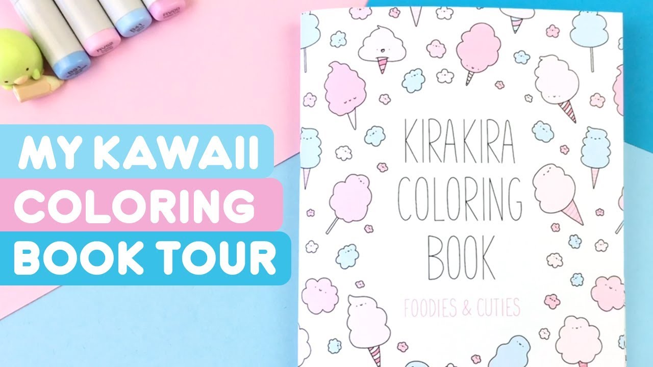 Kawaii Coloring Book Tour! ~ KiraKira Coloring Foodies & Cuties