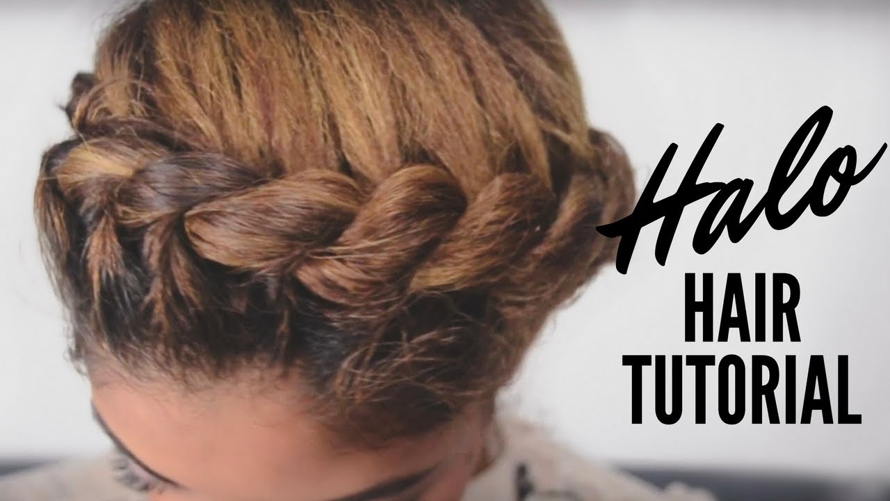 Halo Updo Tutorial on Natural Hair