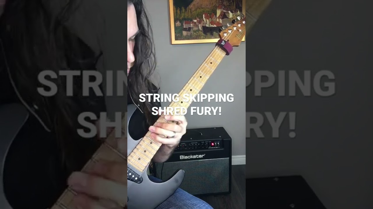 STRING SKIPPING SHRED FURY #shorts #electricguitar  #metalguitar #shredguitar #stringskipping