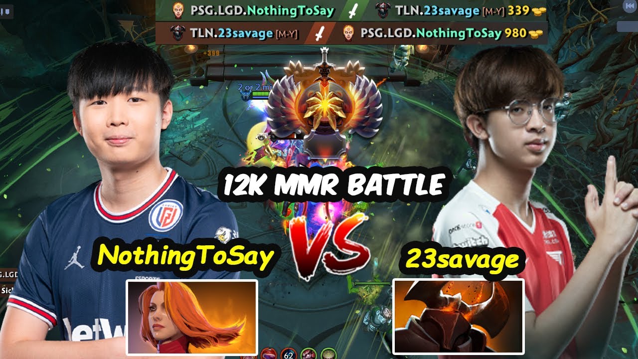 Talon 23savage Chaos Knight vs PSG.LGD NothingToSay Lina - 12K MMR BATTLE Dota 2 pro Gameplay