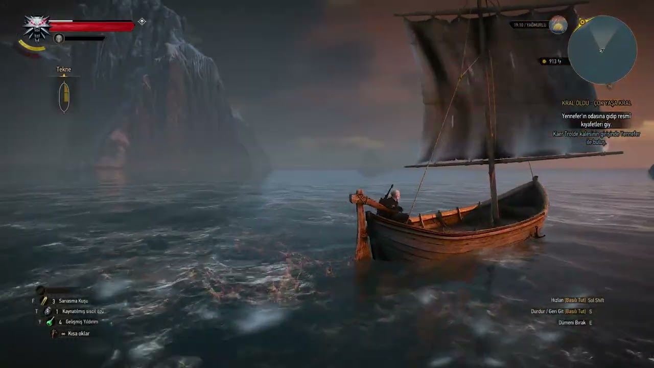 The Witcher 3 BÖLÜM 41 (SKELLİGE DENİZİNDE UÇAN KARI BAYANLARI VAR)