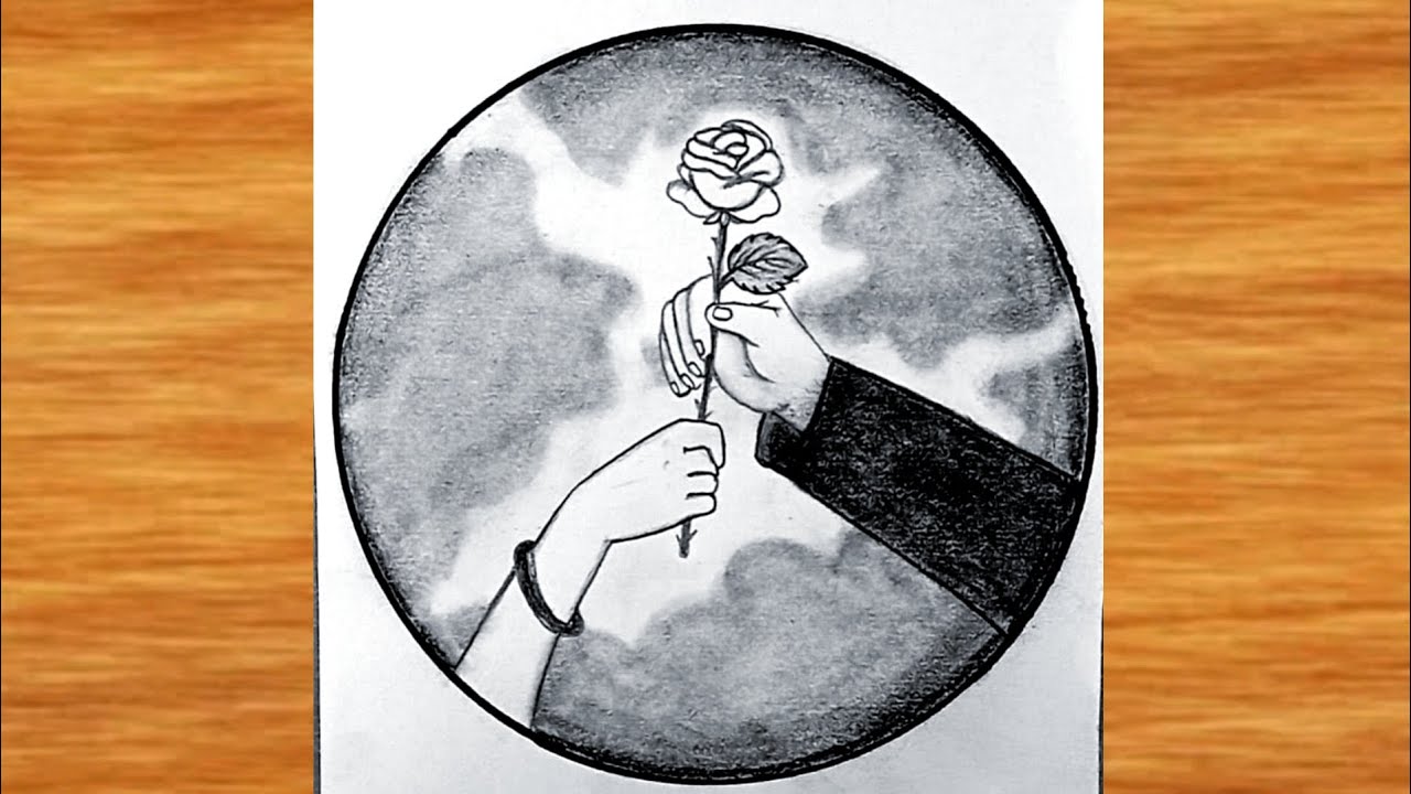 7 February Happy Rose Day Drawing || Drawing for Velentines Day || Couple Hand Drawing || Love Art 