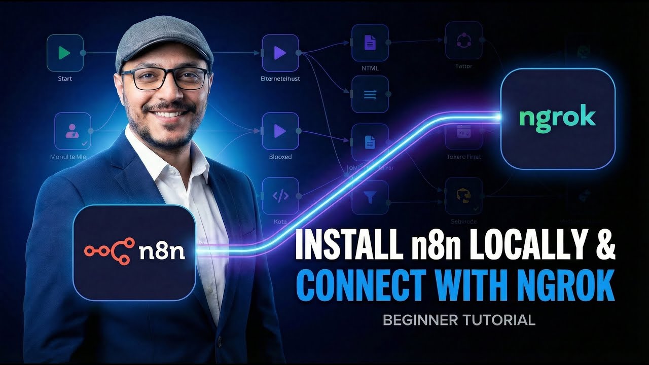 طريقة تثبيت n8n وربطه بـ Ngrok خطوة بخطوة