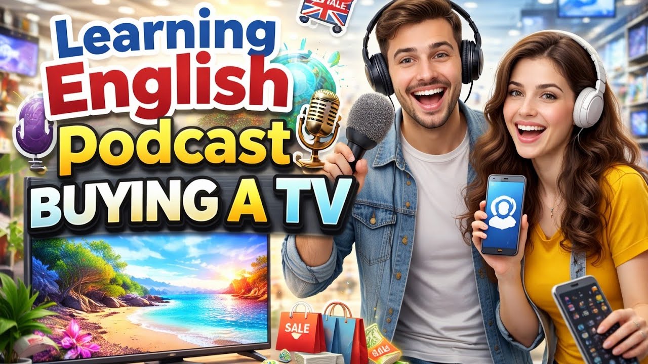 Buying A TV | Learning English Podcast | Learning English College | Speak English Fluently