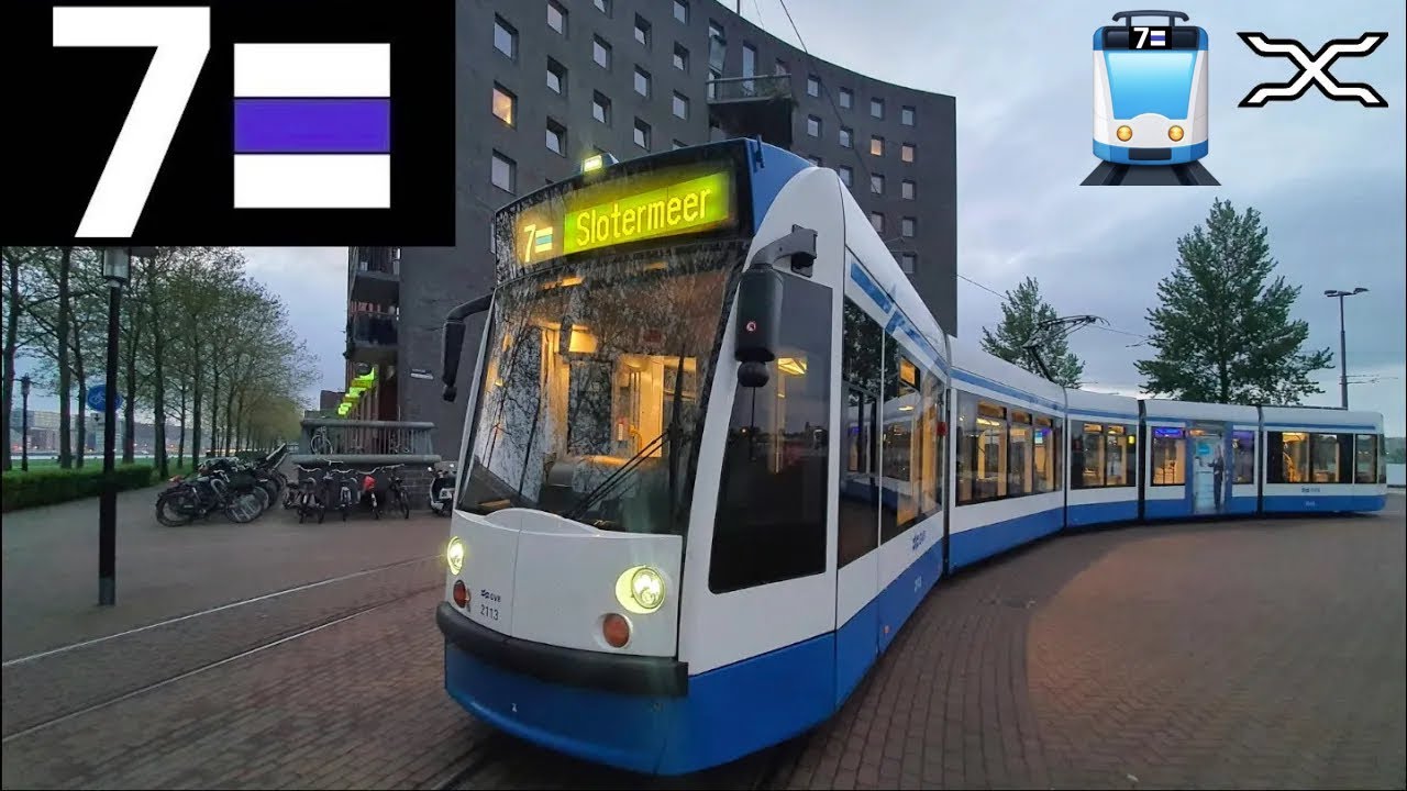 🚊 GVB Amsterdam Tramlijn 7 Cabinerit Slotermeer – Azartplein | Combino