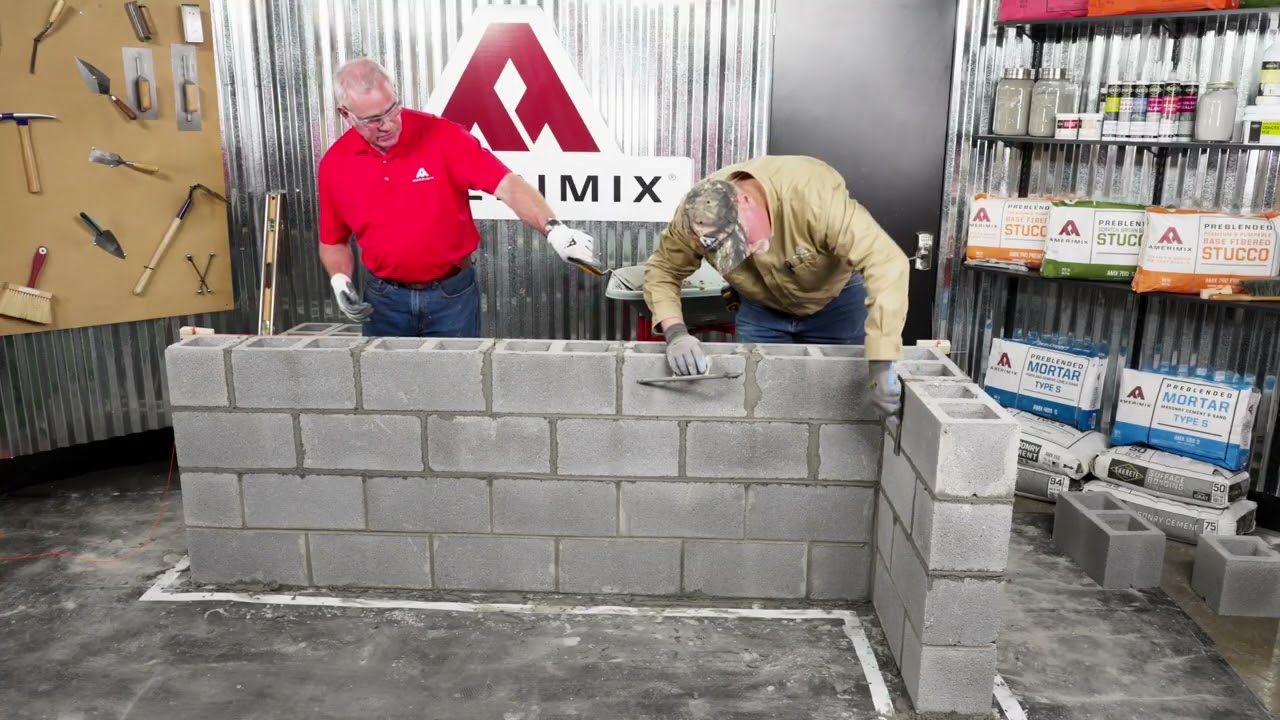 Amerimix CMU | Masonry Pro Tips | Mortar Joint Finishing