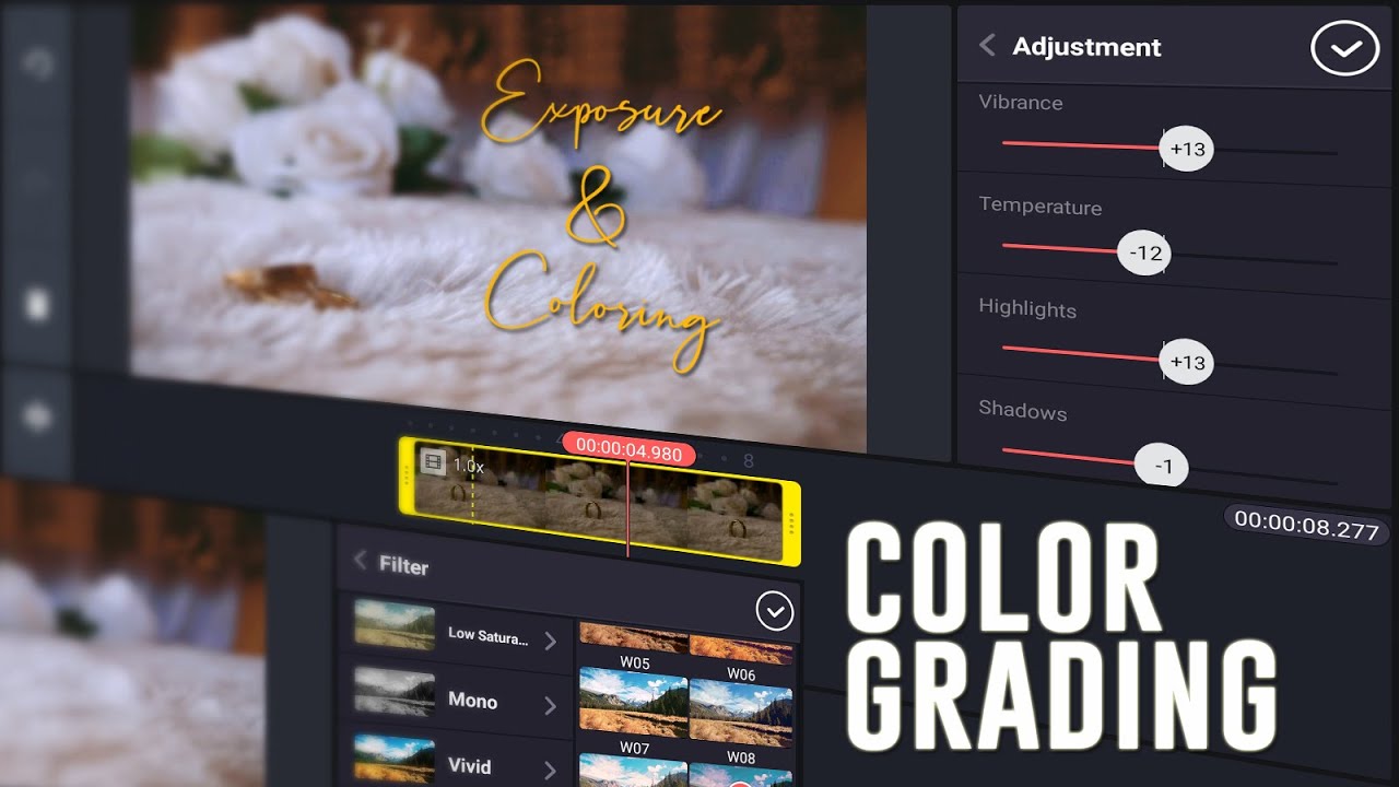 Cara Edit Video dengan KineMaster #3 - Pencahayaan & Color Grading
