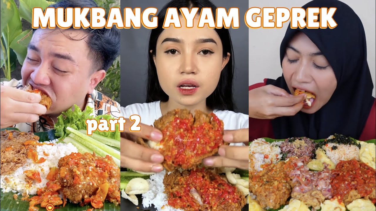 MUKBANG AYAM GEPREK 🍗🤤🥵🌶 || part 2