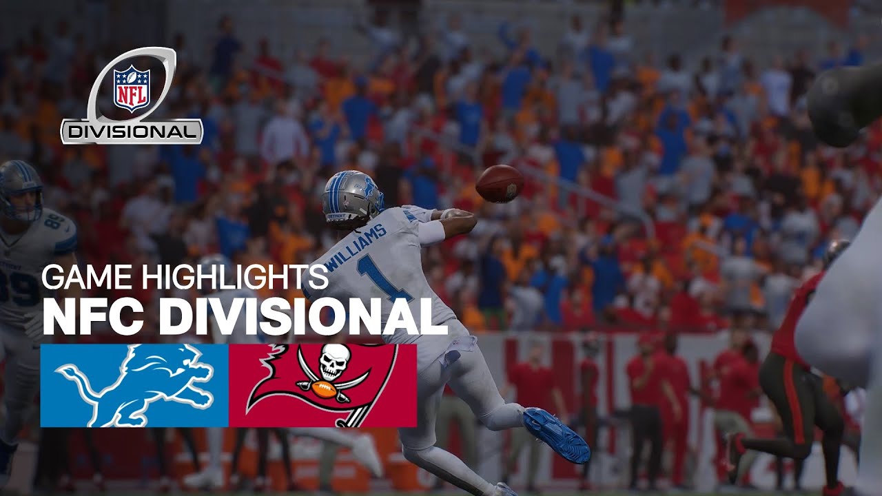 Detroit Lions VS Tampa Bay Buccaneers - NFC Divisional - Game Highlights