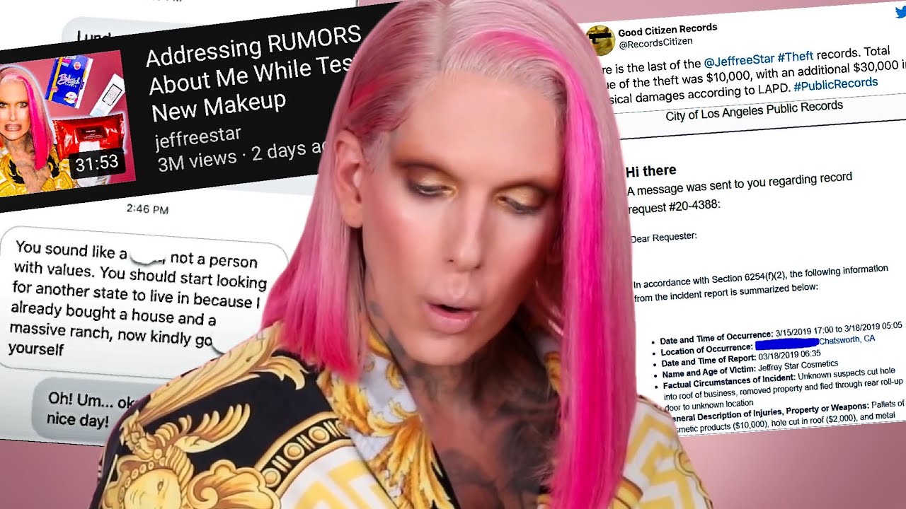 Jeffree Star ADDRESSES the DRAMA in new video...